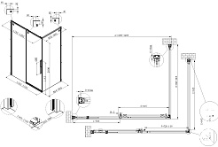Vincea Душевой уголок Ultima 120x90 VSR-7UL9012CL профиль хром стекло прозрачное – фотография-7