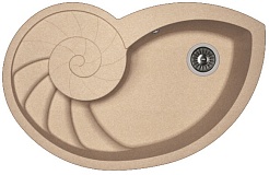 Florentina Мойка гранитная Наутилус песочный – фотография-1