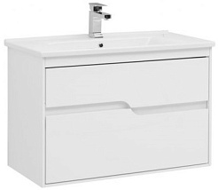 Aquanet Тумба с раковиной Модена 85 белый – фотография-1