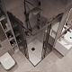 Grossman  Душевой уголок Cosmo 100x100x195 профиль черный матовый стекло тонированное – картинка-16