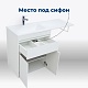 Aquanet Мебель для ванной под стиральную машину Токио 130 L белая – фотография-37