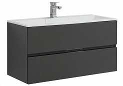 Aquanet Мебель для ванной Алвита 100 серый антрацит – фотография-10