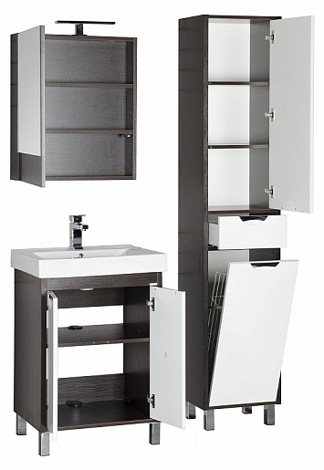 Aquanet Мебель для ванной  "Гретта 60" венге (172709) – картинка-9