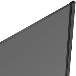 Teymi Шторка на ванну Timo 70x140 профиль черный матовый стекло тонированное – фотография-3