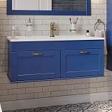 Sanflor Тумба с раковиной Ванесса 105 подвесная индиго