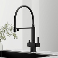 Sancos Смеситель для кухни Moro SC4006MB матовый черный – фотография-2