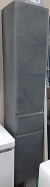 Style Line Шкаф пенал Атлантика 35 Люкс Plus с б/к бетон темный – фотография-11