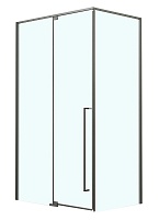 Azario Душевой уголок Male 90/90 стекло прозрачное профиль матовый графит