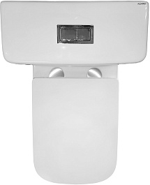 Azario Унитаз-компакт Etereo AZ-8203 безободковый с бачком с сиденьем микролифт белый – фотография-6