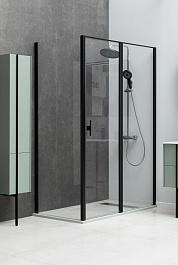 Allen Brau Душевой уголок Priority 140x80 3.31012.BBA/3.31015.BBA чёрный браш – фотография-13