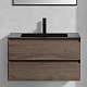 Vincea Тумба под раковину Luka 80 подвесная дуб темный – картинка-16