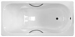 Универсал Ванна чугунная Сибирячка У 150x75 с отверстиями под ручки – фотография-1