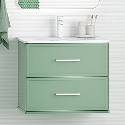 Brevita Мебель для ванной Verde 60 подвесная зеленая – фотография-7