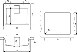 Florentina Мойка кухонная Ривьера 600 песочная – фотография-4