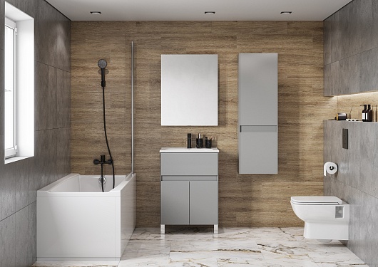 Акватон Мебель для ванной Форест 60 туманный серый – картинка-3