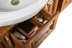 Водолей Мебель для ванной Дубэлла 105 орех – фотография-12