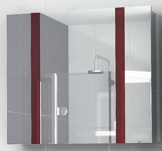  Мебель для ванной "Fresh 80" красная – фотография-4