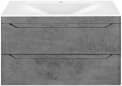 Vincea Тумба с раковиной Fine 80 подвесная бетон – фотография-1