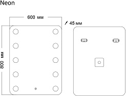 Grossman Зеркало Neon 60x80 – фотография-4