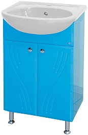Misty Тумба для умывальника Мисти 50 голубая – фотография-1