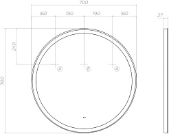Vigo Мебель для ванной Cross 700-0-2 дуб давос натуральный – фотография-24