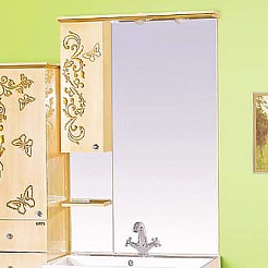Misty Мебель для ванной Бабочка 75 L бежевая патина – фотография-4