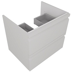 Aquatek Тумба с раковиной Вега 60 подвесная серый туман – фотография-3