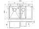 Zorg Кухонная мойка "Inox" X-5178-2-L – фотография-4