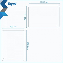 Teymi Зеркало Solli Pro 100/70 LED сенсор T20256 – фотография-12