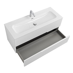 Cezares Тумба с раковиной Duet-N 120 подвесная CZR-8073-120 Bianco Opaco – фотография-2