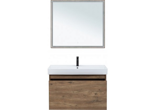 Aquanet Тумба с раковиной Nova Lite 90 дуб рустикальный – картинка-5