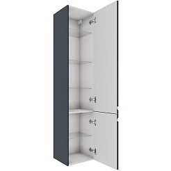 Aquatek Шкаф-пенал Вега 35 AQ70035R-MG серый матовый, петли справа – фотография-2