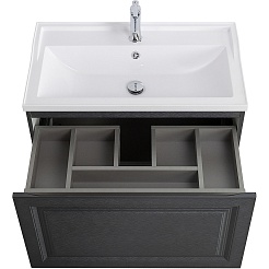 Cezares Тумба с раковиной Giubileo 80 подвесная титан – фотография-5