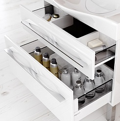 Aqwella Тумба под умывальник Милан 80 с ножками – фотография-4