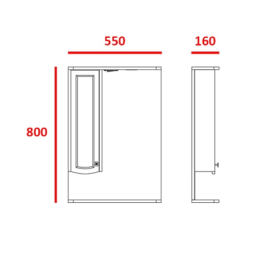 Merkana Мебель для ванной комнаты Ольга 60 L – фотография-6