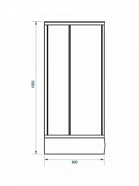 Teymi Душевой уголок Lina 90х90 матовые стёкла с поддоном T00109 – фотография-9