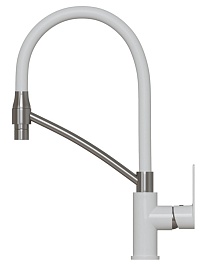 Mixline Смеситель для кухни 35k ML33-108 "City White" белый/хром – фотография-2