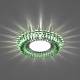 Feron Светильник встраиваемый CD904 с зеленой LED-подсветкой прозрачный – фотография-4