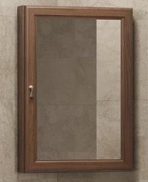 Opadiris Зеркало-шкаф для ванной Клио 45 R орех антикварный – фотография-1