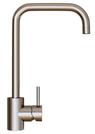 Mixline Смеситель для кухни 35k MLSS-0301 трубчатый излив сталь – фотография-2