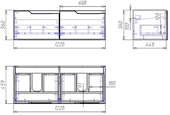 Owl 1975 Тумба для умывальника Hella 120 – фотография-2