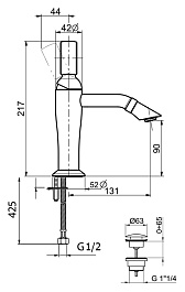 Webert Смеситель для раковины Opera OA830102015 хром – фотография-2