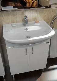 СанТа Мебель для ванной Сити Прима 60 R свет – фотография-3