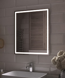 Vigo Мебель для ванной Geometry 2-500 белая/бетон – фотография-8