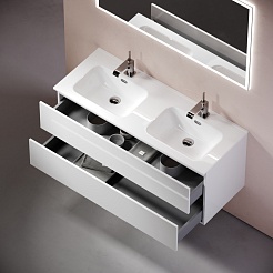 Sancos Мебель для ванной Urban 120-2 белый глянец – фотография-11