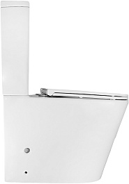 Azario Унитаз-компакт Margo AZ-2125-UQ1 безободковый с бачком с сиденьем микролифт белый – фотография-4