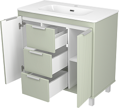 Brevita Мебель для ванной Risacca Pistachio 90 фисташковый – фотография-7