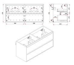 Зов Тумба под раковину Парма 120 аттик – фотография-3