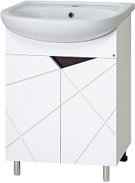 Misty Тумба под раковину Грани 70 белая – фотография-1