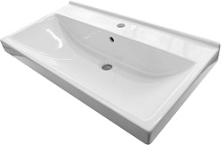 Mixline Тумба с раковиной Риф 80 2 ящика белая – фотография-5